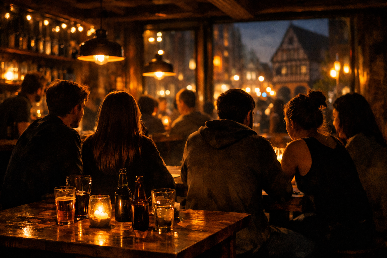 कैफ़े और पब माहौल